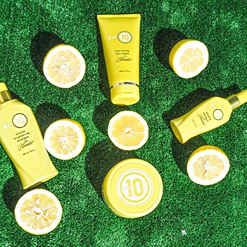 It's a 10 Haircare Five Minute Hair Repair for Blondes two-pack on display