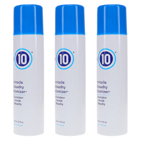 It's a 10 Miracle Blowdry Volumizer pack of three bottles on display.