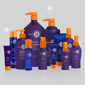 It's a 10 Haircare Miracle Oil Plus Keratin pack-two represents a twin-pack haircare solution.