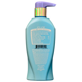 It's a 10 Haircare Scalp Restore Miracle Charcoal Shampoo pump bottle with cooling feel.