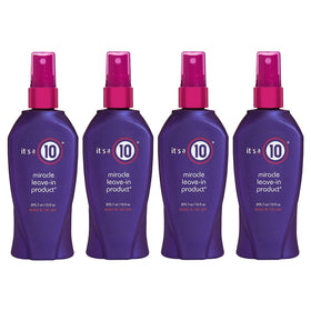 It's A 10 Miracle Leave-In bottle, front view, delivering hydration for all hair types.
