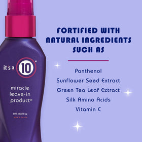 Close-up of the pump on It's a 10 Haircare Miracle Leave-In for precise application
