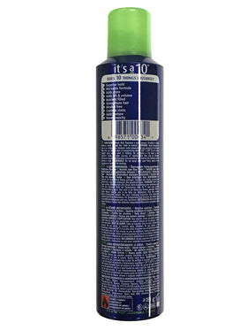 It's a 10 Miracle Styling Mousse foam-dispense shows airy texture for up-dos.