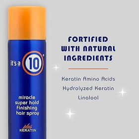 It's A 10 Miracle Super Hold Keratin Spray humidity resistance reduces frizz.