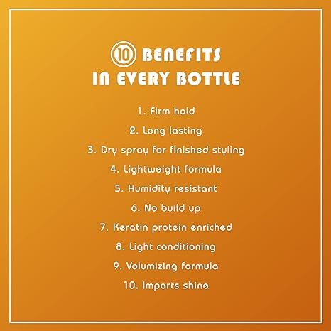 It's A 10 Miracle Super Hold Keratin Spray finishing mist adds shine and smoothness.