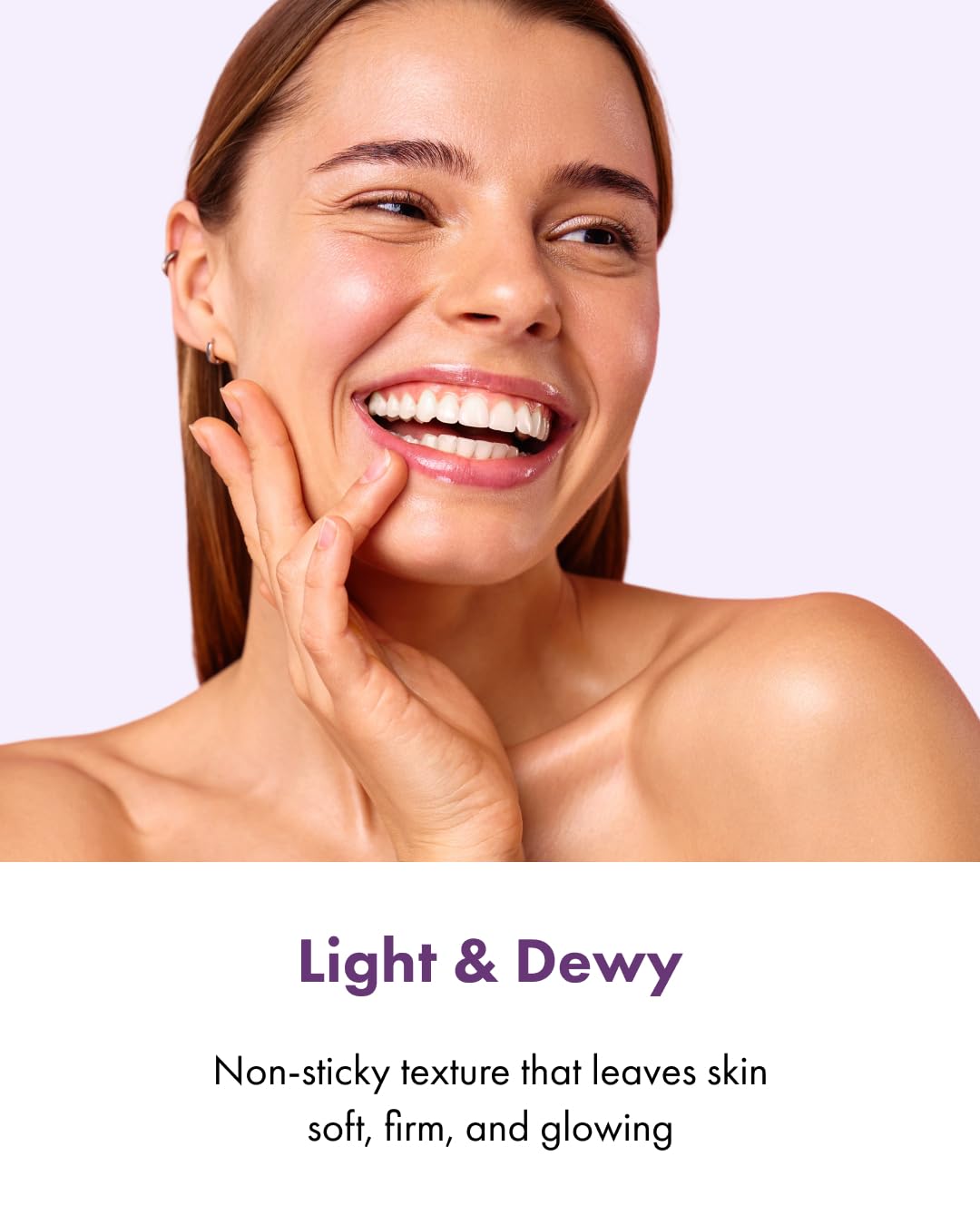 It'S SKIN Hyaluronic Acid Moisture Cream application shows gentle facial massage.