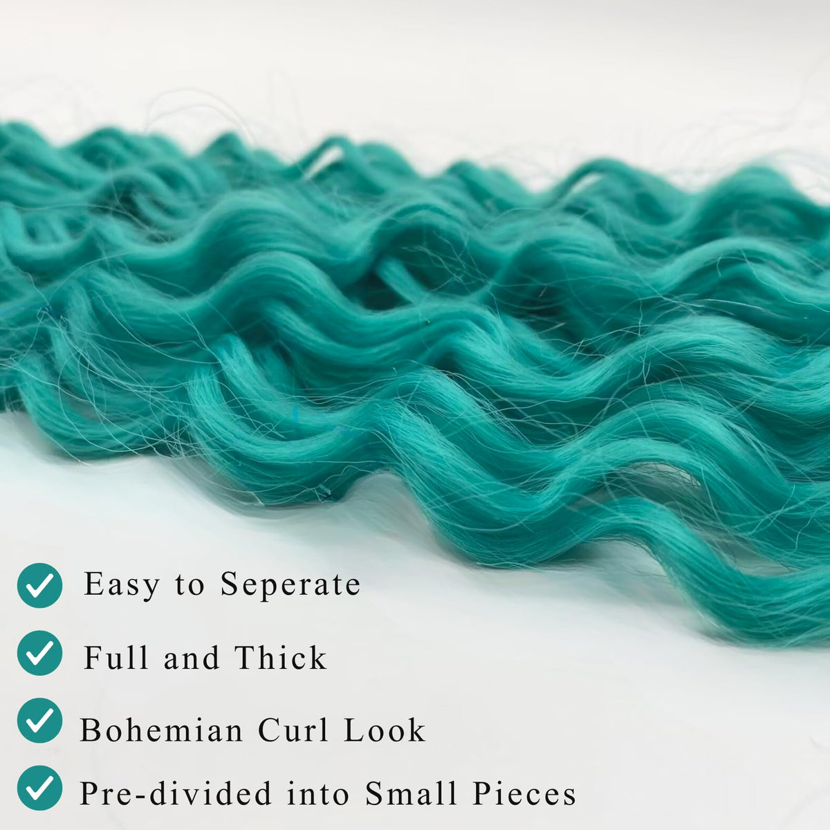 ITSBRAIDS deep wave curl bundle creates versatile, bouncy texture for boho looks