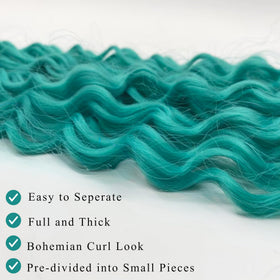 ITSBRAIDS deep wave curl bundle creates versatile, bouncy texture for boho looks
