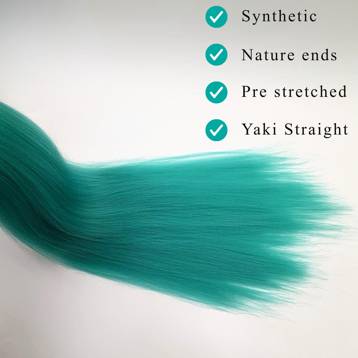 ITSBRAIDS hypoallergenic fibers close-up hint at irritation-free styling possibilities
