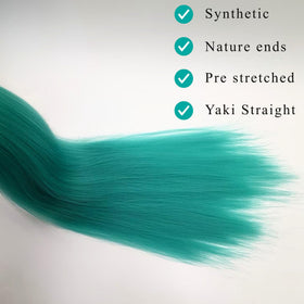 ITSBRAIDS hypoallergenic fibers close-up hint at irritation-free styling possibilities