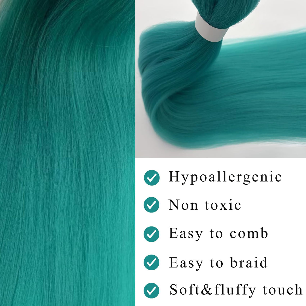 ITSBRAIDS Yaki texture close-up shows soft-touch fibers designed for comfortable wear