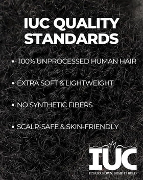 IUC Afro Kinkys bulk bundle close-up shows 4C texture and easy separation.