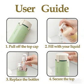 IULWJPU 30ml travel bottles four-pack compact and ideal for carry-on use.