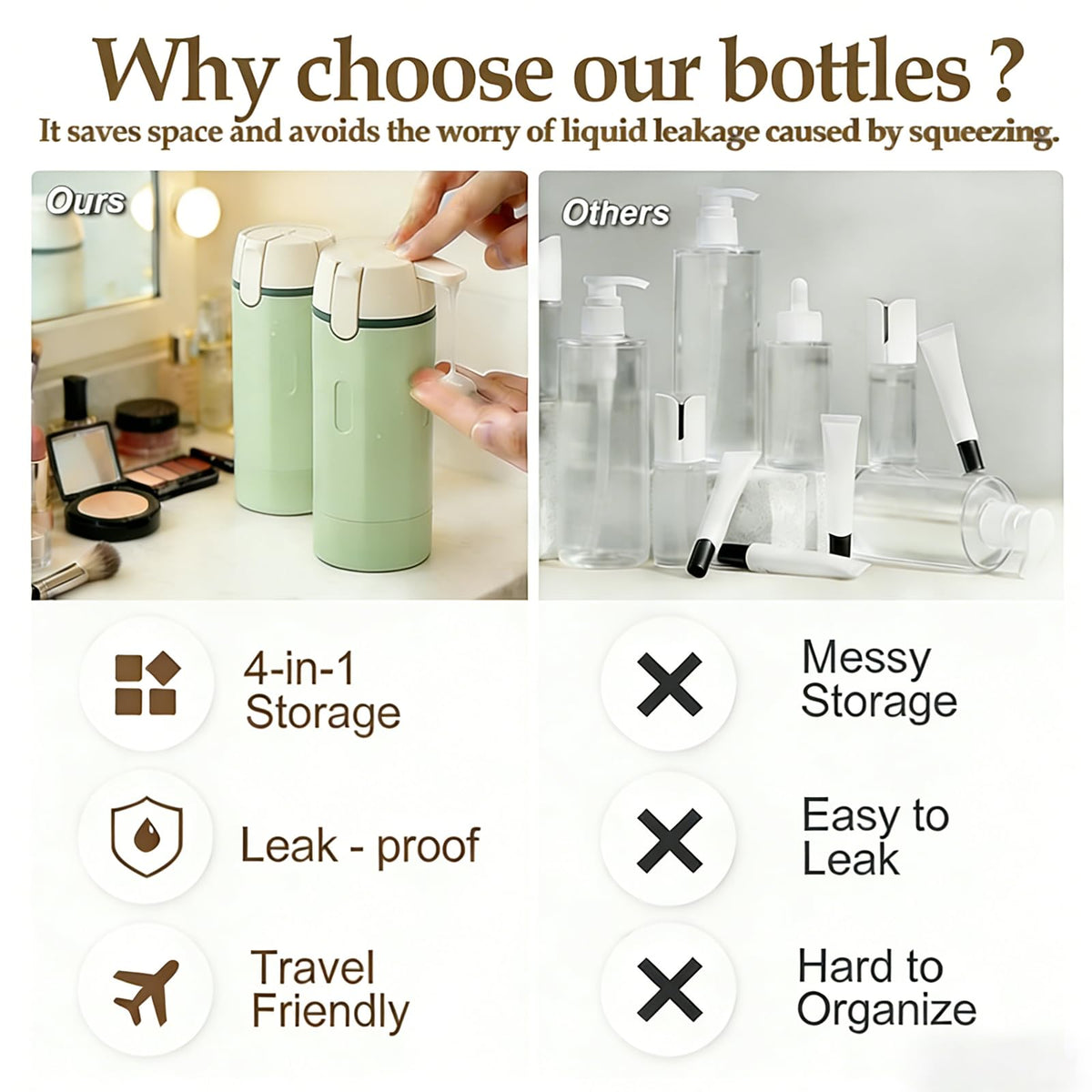 IULWJPU carry-on friendly toiletries organizer for stress-free packing.