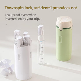 IULWJPU leak-proof travel dispenser keeps liquids secure during travel
