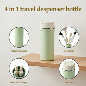 IULWJPU transparent compartments with scale help you portion liquids accurately.