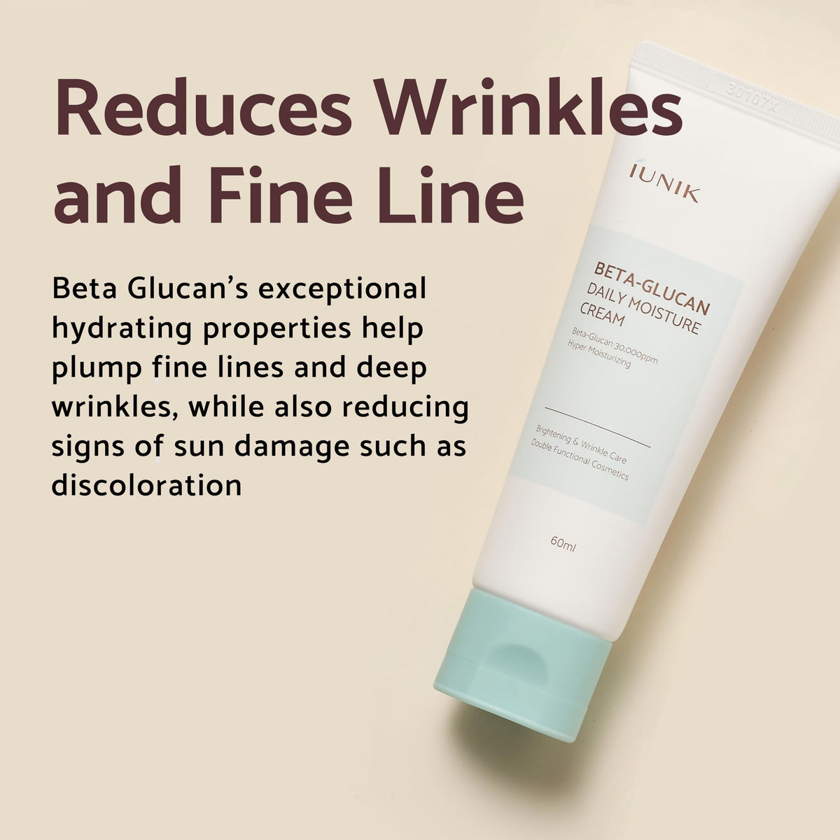 Lifestyle scene with IUNIK skincare products on a clean counter