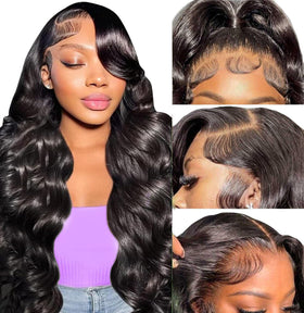IUPin pre-plucked natural hairline with baby hairs for a realistic edge