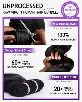 IVA 16A 24-inch silky flow reveals smooth, glossy texture.