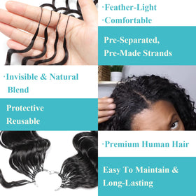 IVCoco 200g crochet hair strands ready for quick volume without heaviness