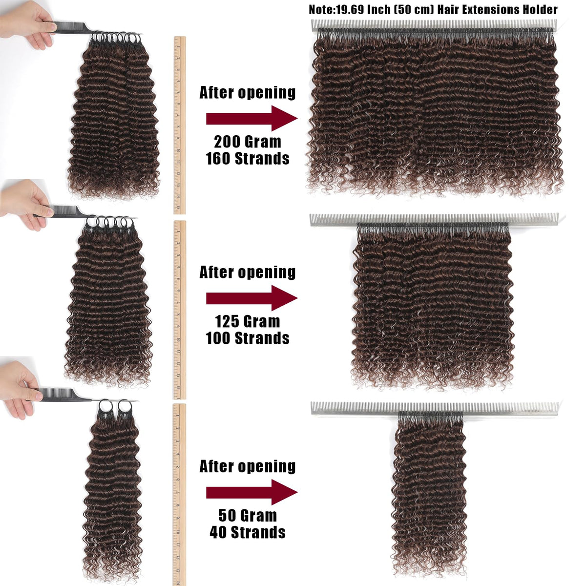 Close-up of IVCoco Deep Wave showing soft texture for smooth styling