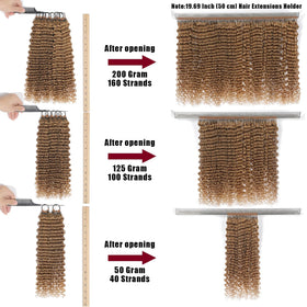 IVCoco deep wave crochet hair 18in back view shows movement and body.