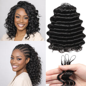 IVCoco crochet hair in ocean wave packaging shows premium quality and easy customization