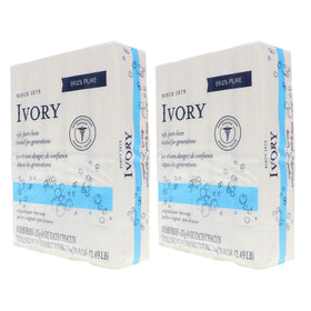 Ivory Original bar soap packaging highlighting dye-free formula.