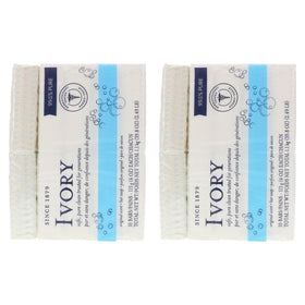 Close-up texture of Ivory Original bar soap for gentle daily cleansing.
