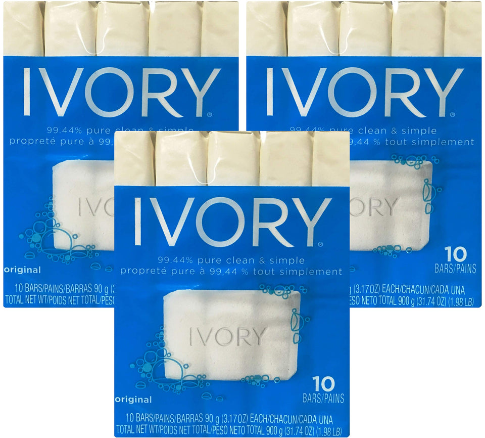Ivory original soap bar 3.17 oz for gentle daily cleansing.