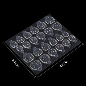 Ivtor nail-sticker sheets close-up showing 12 sizes for a precise fit