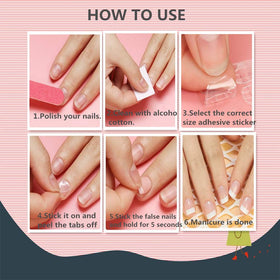 Ivtor nail stickers peel-off close-up for easy removal and reuse