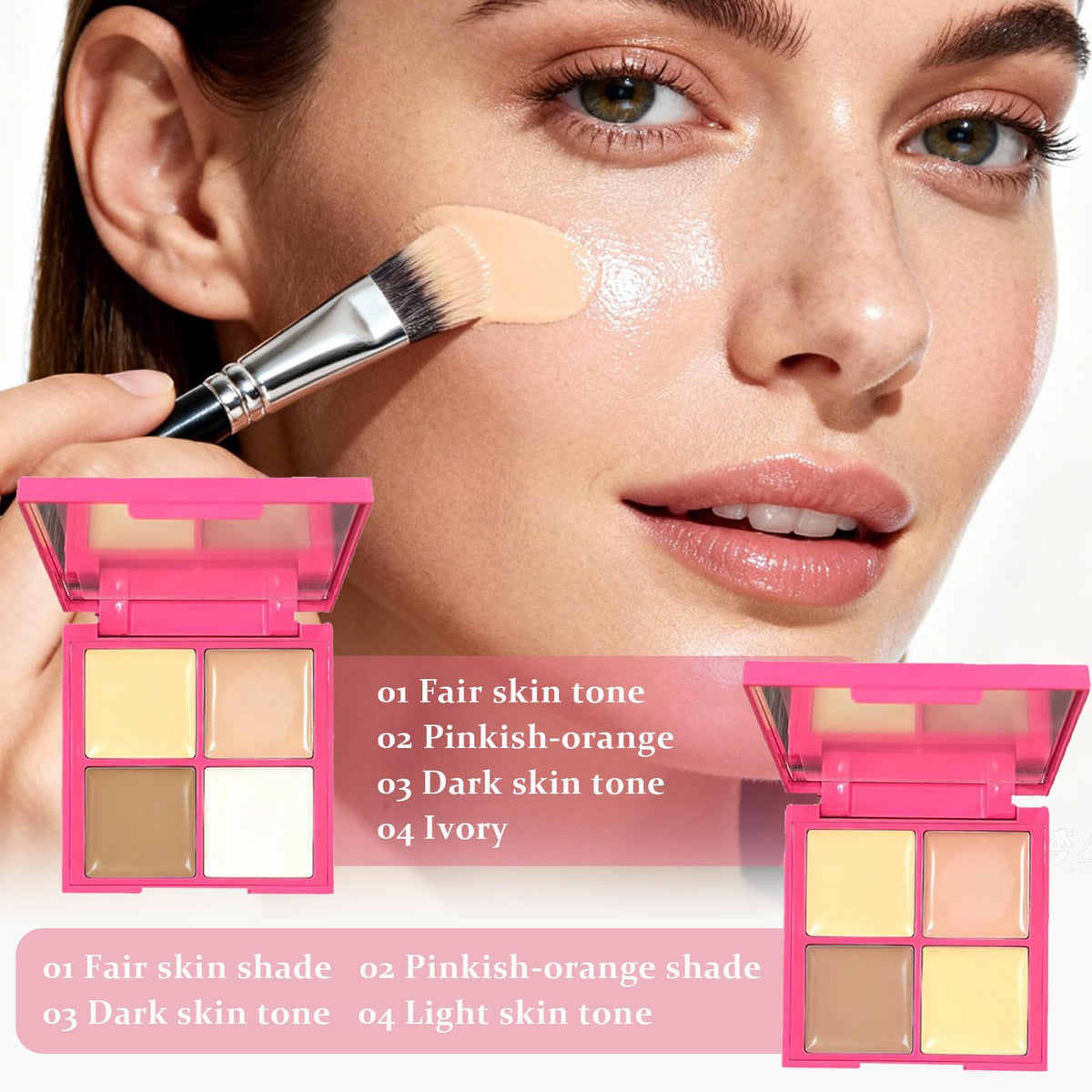 IWAWA Concealer shade-range varieties to match many skin tones