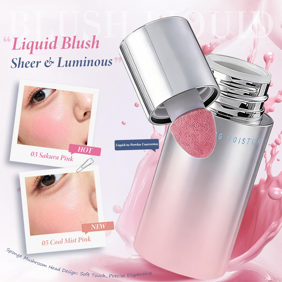 IWAWA Liquid Blush buildable pigment delivers natural radiance with a soft-matte finish