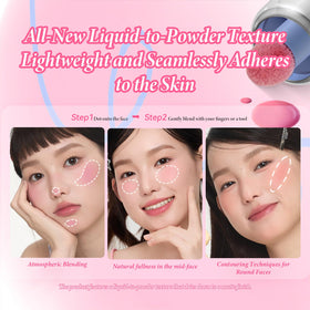 IWAWA Liquid Blush long-lasting wear without chalkiness for a healthy-looking glow