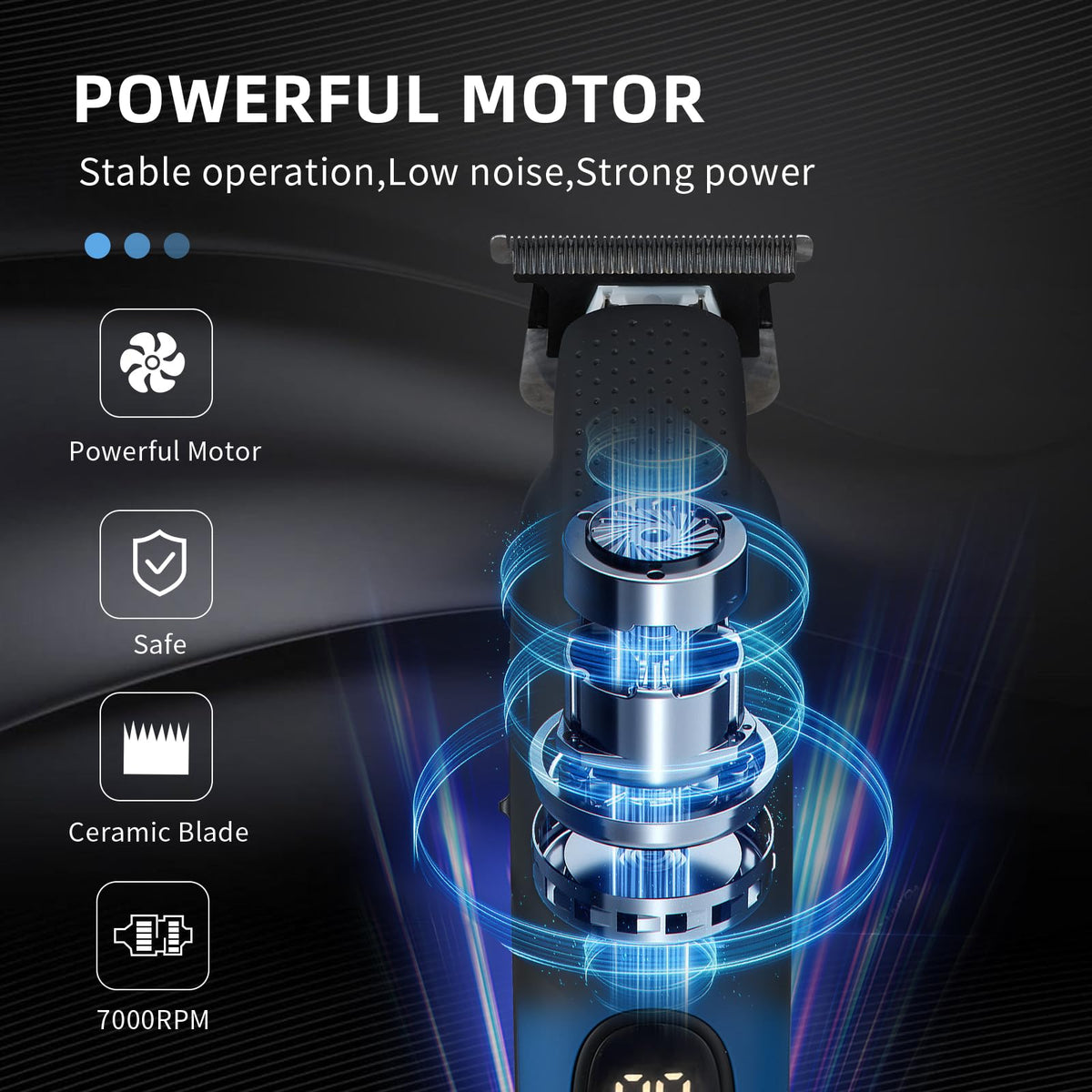 IWEEL trimmer 7000 RPM motor delivers efficient trimming