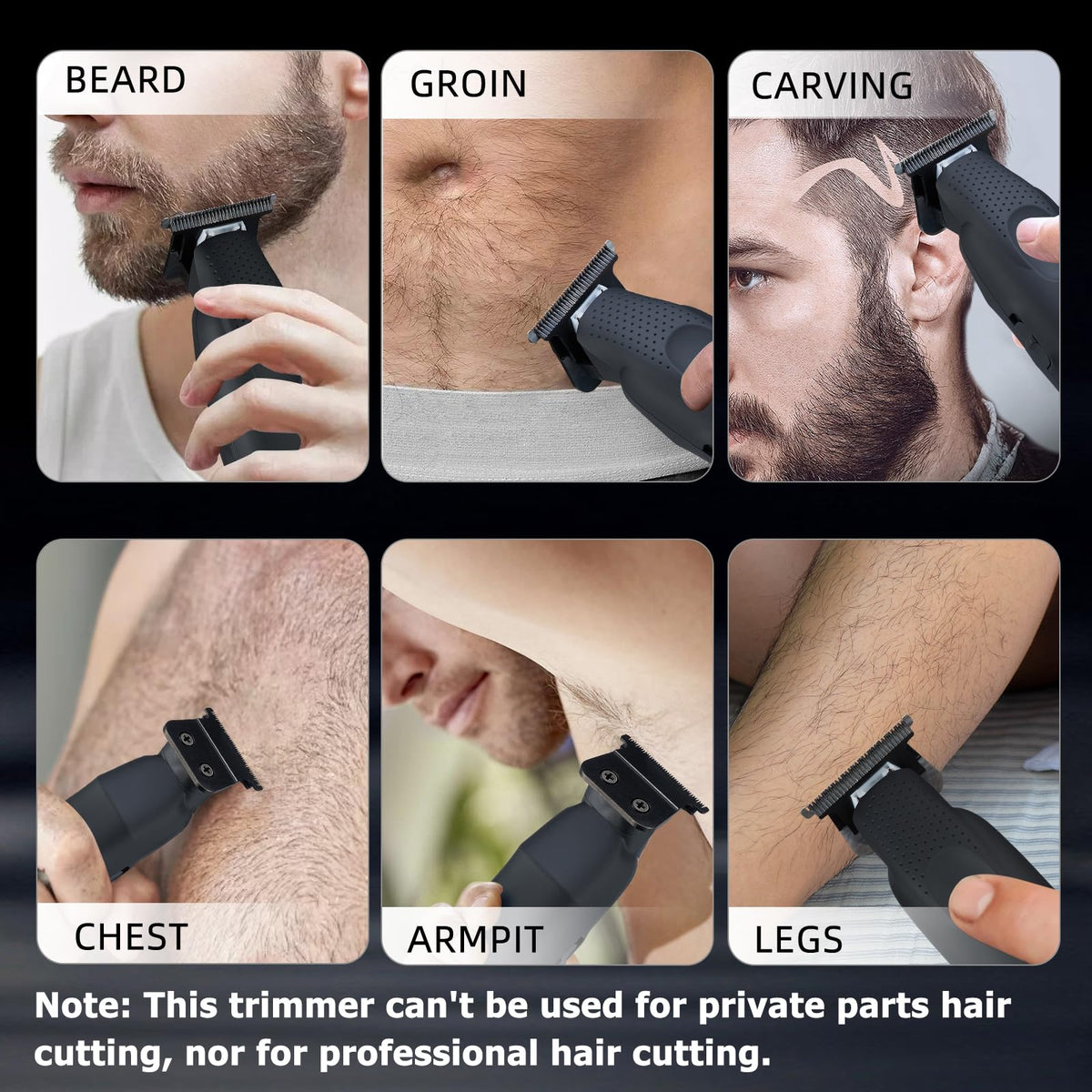 IWEEL trimmer 12-guard set offers versatile length options for beard and body