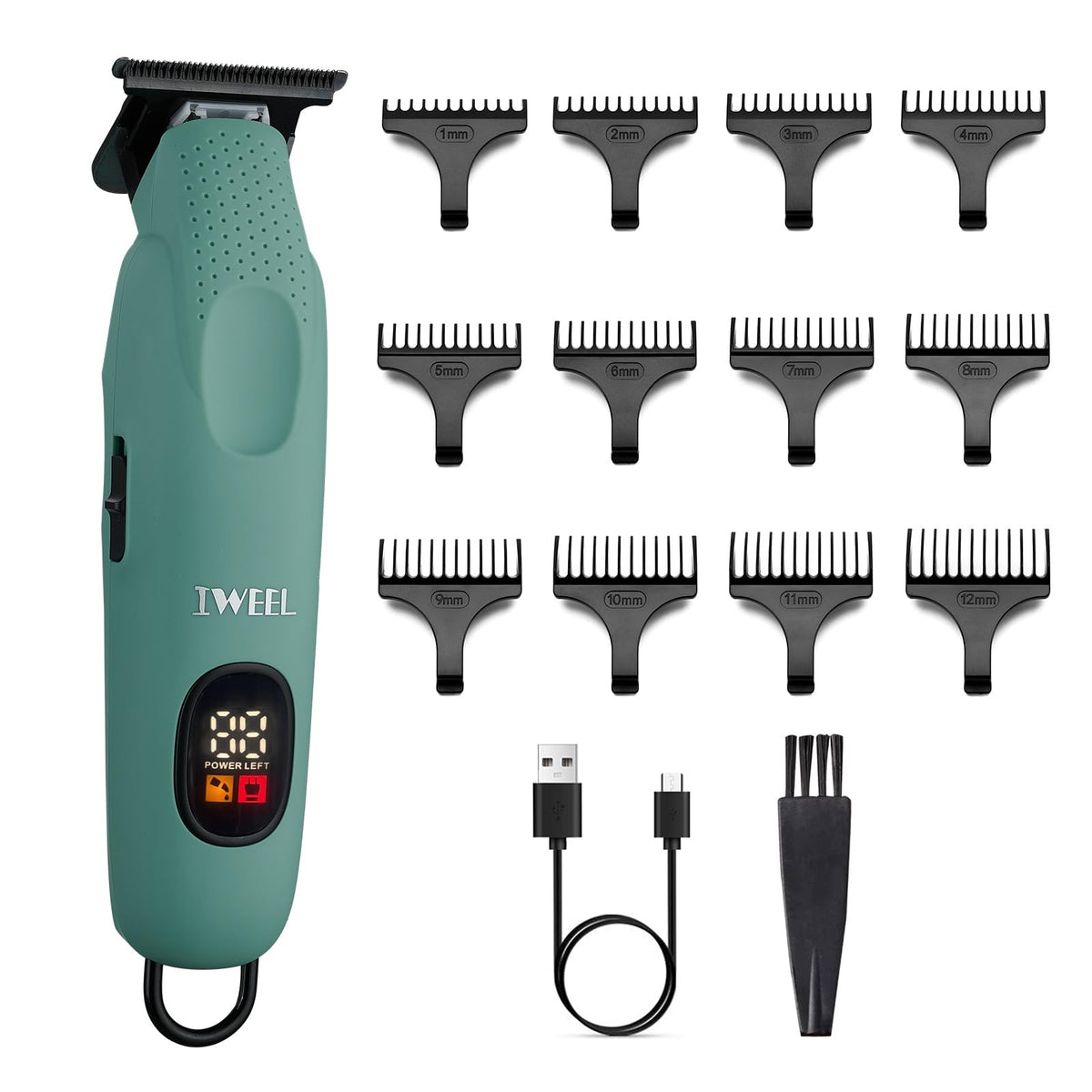 IWEEL beard trimmer with T-Blade for precise close shaving and edging