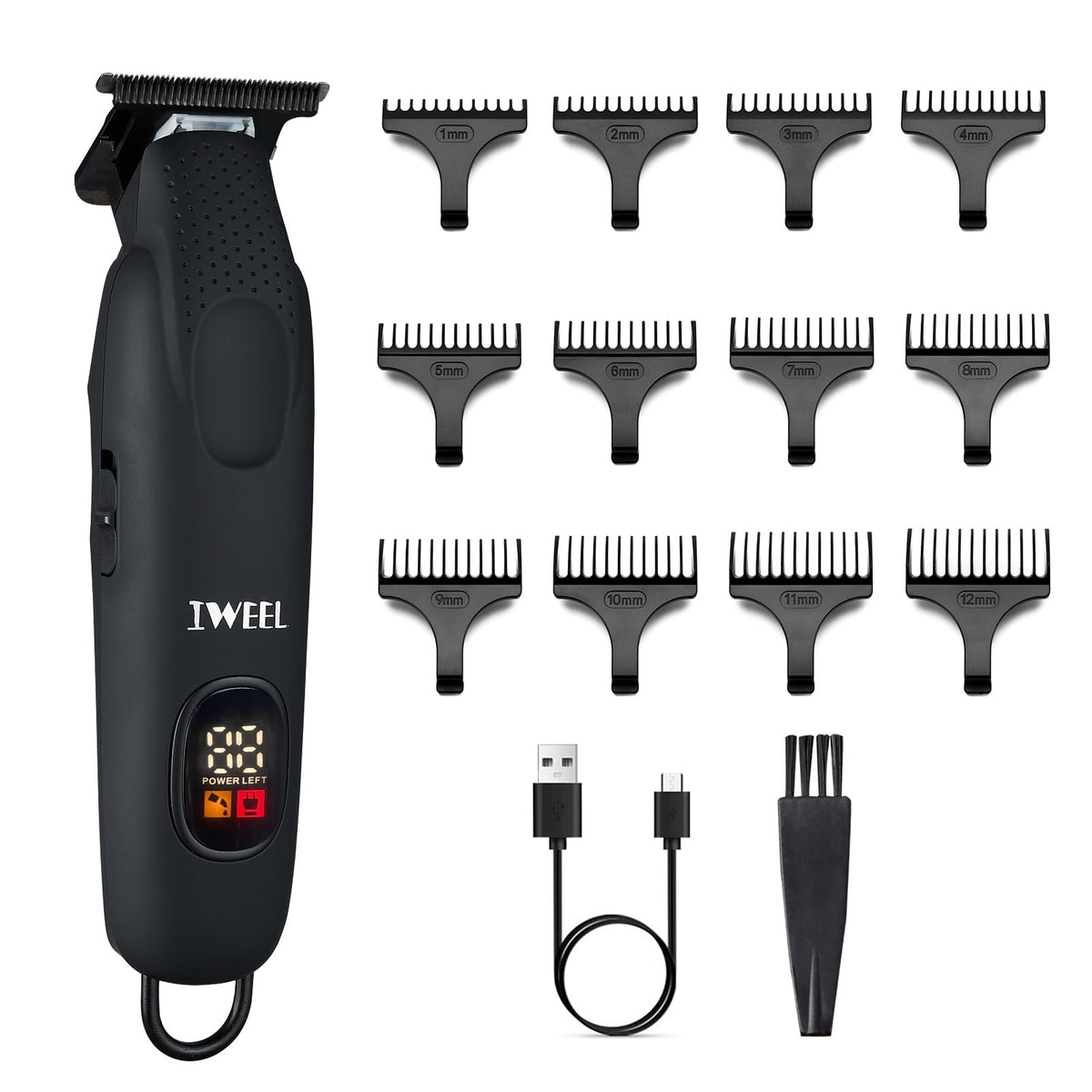 IWEEL beard trimmer with T-blade for precise close shave and smooth grooming
