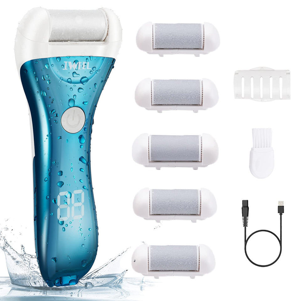 IWEEL Electric Foot Callus Remover product shot showing a sleek, ready-to-use pedicure tool.