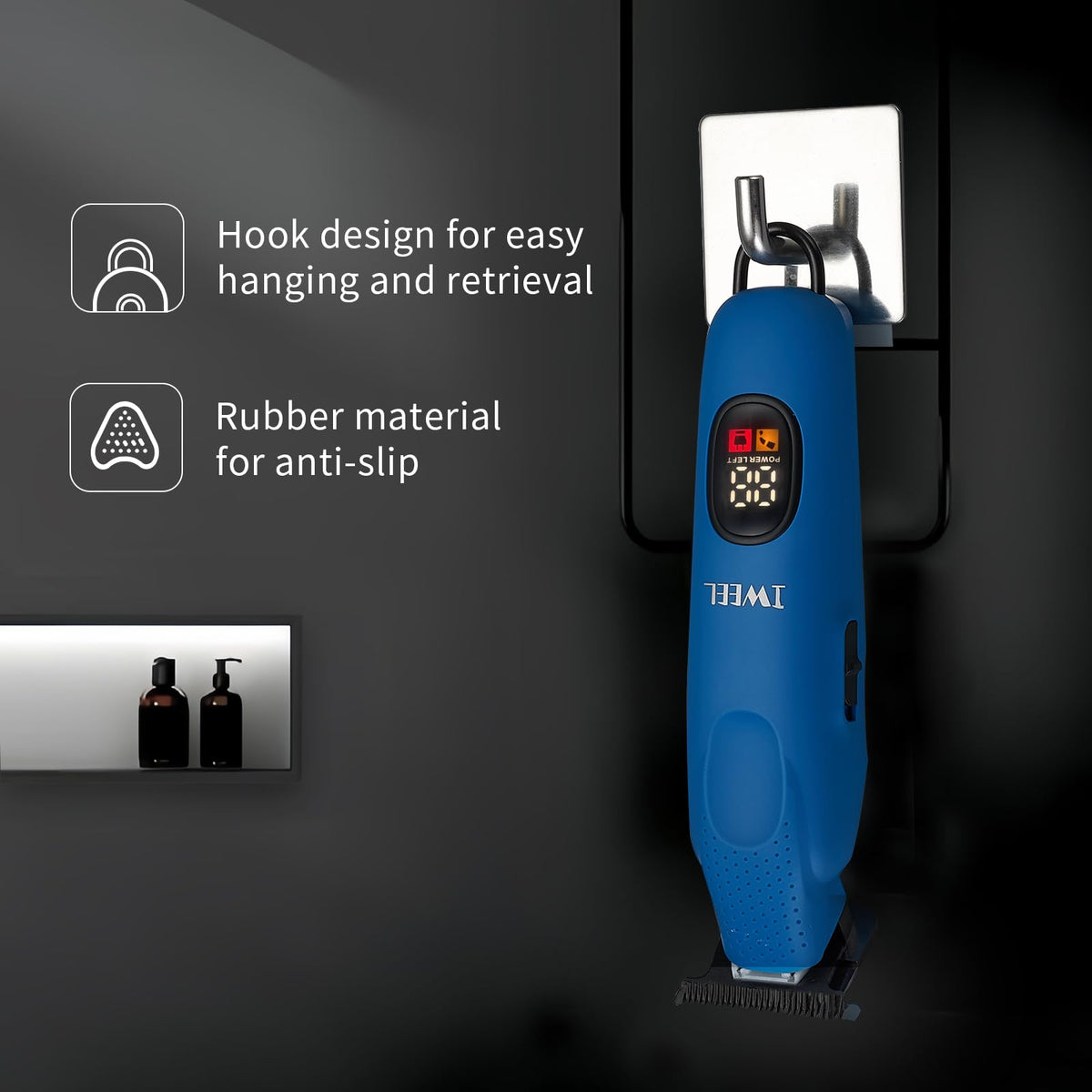IWEEL trimmer suitable for beard, mustache, sideburns, and body hair