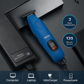 IWEEL cordless beard trimmer ready for travel with long runtime