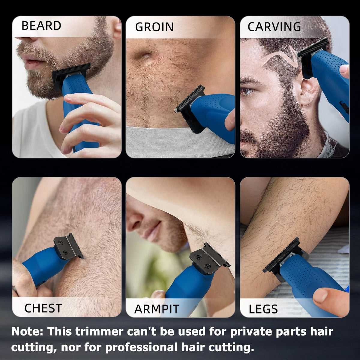 IWEEL trimmer showcasing 12 guide combs for versatile lengths