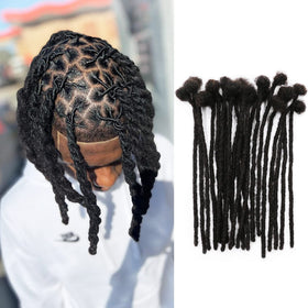 IXIMII dreadlock extensions in 8 inches with 20 strands for versatile styling