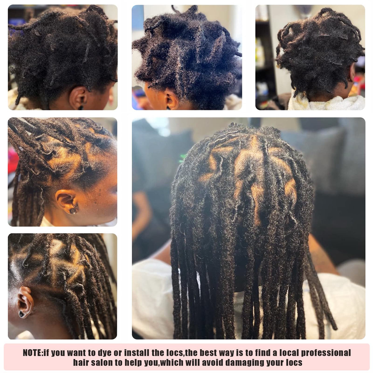 IXIMII dye-friendly dreadlocks can be dyed, bleached or curled