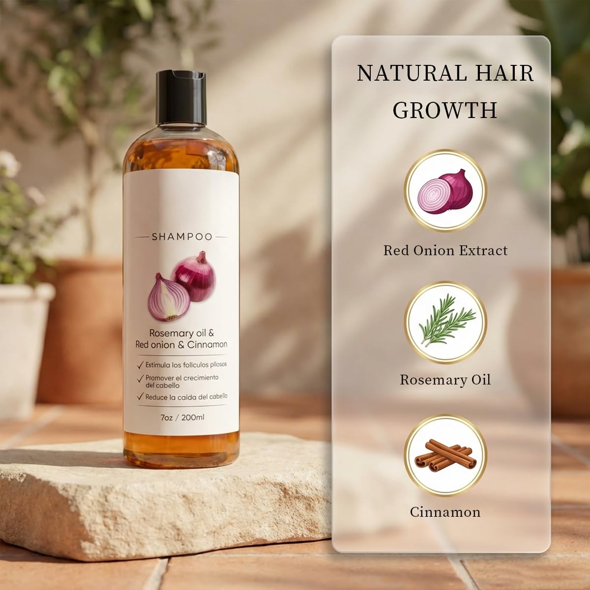 IYUWE Strengthening Shampoo with red onion extract for refreshed scalp