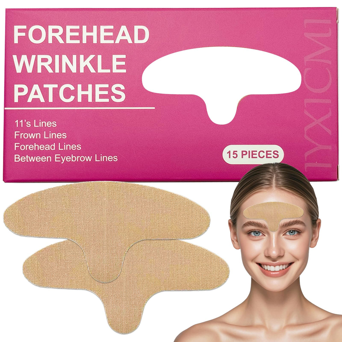 IyxicmI forehead patches precisely fit forehead contours for targeted wrinkle coverage