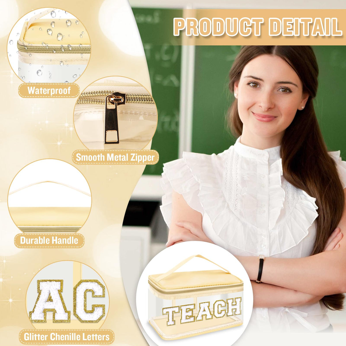 Izuzta TEACH bag top opening enables fast visibility of contents.
