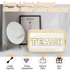 izuzta TEACH bag zip closure with preppy style