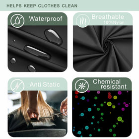 Izzycka barber cape is easy to clean and reusable for daily salon use.